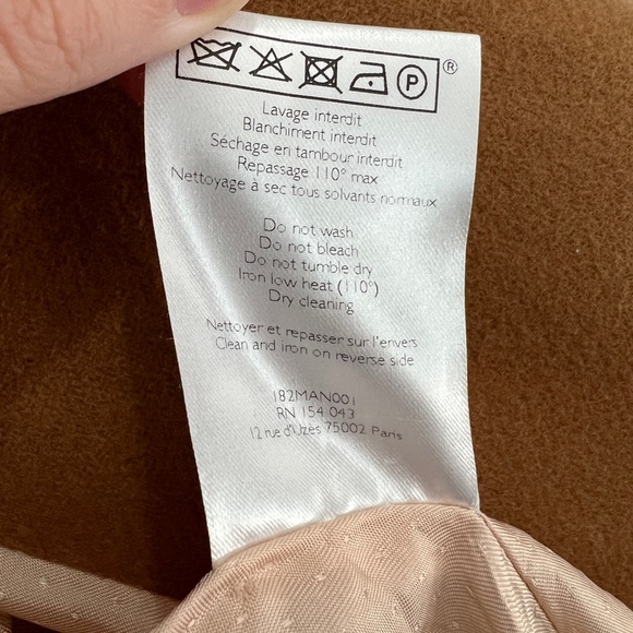 Sezane James Wool Coat Camel Size 38 - Picture 11 of 16